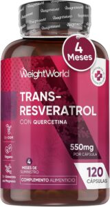 Imagen de producto - Trans Resveratrol con Quercetina 550mg